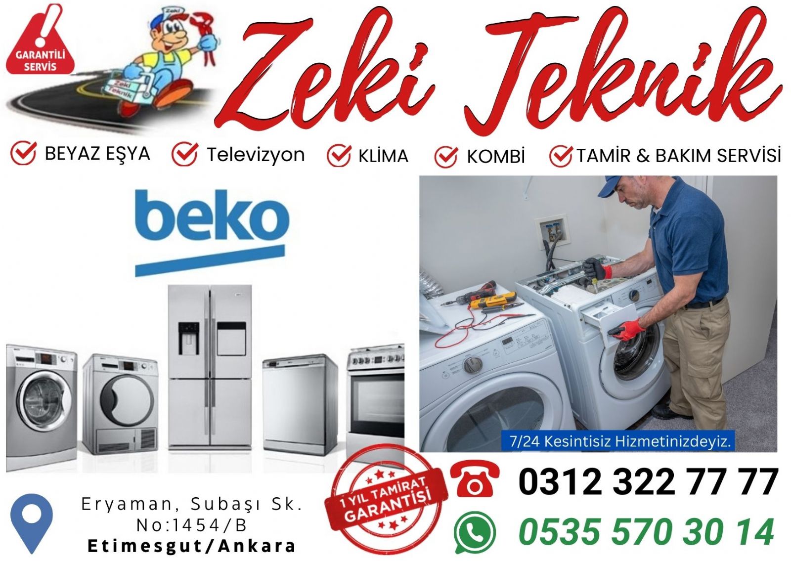 Eryaman Beko Servisi